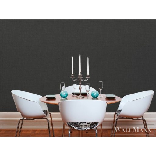 AS Creation Geo Effect 38596-3 fekete Textil mintás Klasszikus vlies tapéta