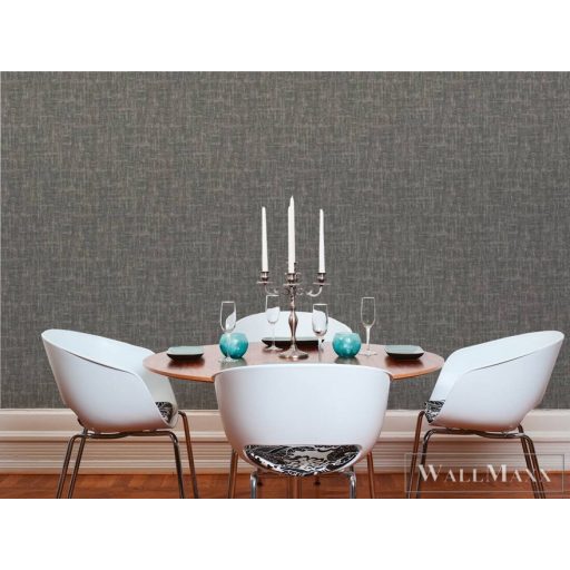 AS Creation Geo Effect 38596-4 fekete, arany, fémhatású Textil mintás Klasszikus vlies tapéta