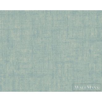   AS Creation Geo Effect 38596-6 kék, zöld, türkiz Textil mintás Klasszikus vlies tapéta