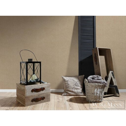 AS CREATION Hygge 38597-1 bronz intarzia mintás vidéki tapéta