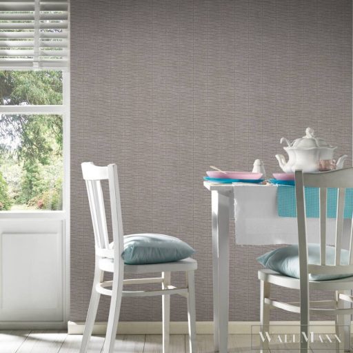 AS CREATION Hygge 38597-6 taupe intarzia mintás vidéki tapéta