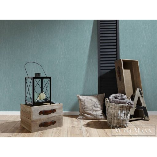 AS CREATION Hygge 38598-3 türkíz csíkos vidéki tapéta