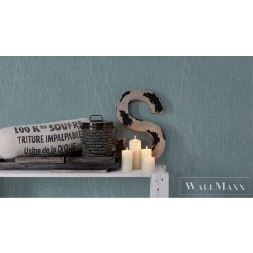 AS CREATION Hygge 38598-3 türkíz csíkos vidéki tapéta