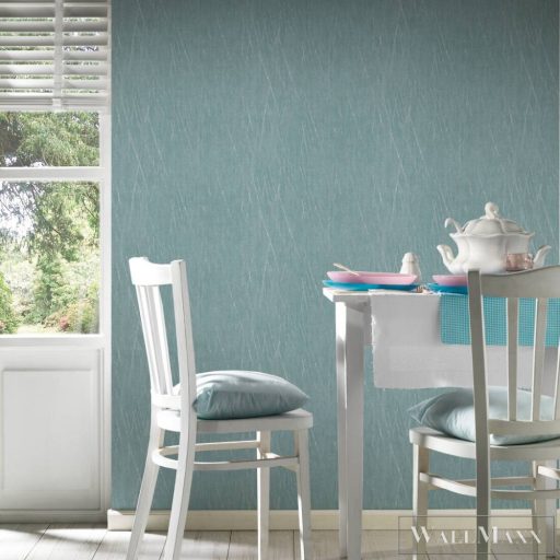 AS CREATION Hygge 38598-3 türkíz csíkos vidéki tapéta