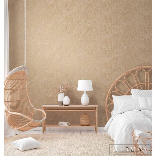 AS CREATION Hygge 38598-5 bronz csíkos vidéki tapéta