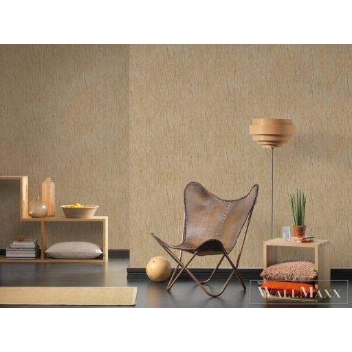 AS CREATION Hygge 38598-5 bronz csíkos vidéki tapéta