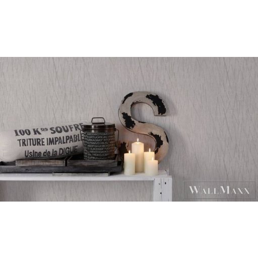 AS CREATION Hygge 38598-6 fehér csíkos vidéki tapéta