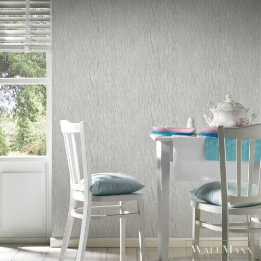 AS CREATION Hygge 38598-7 ezüst csíkos vidéki tapéta