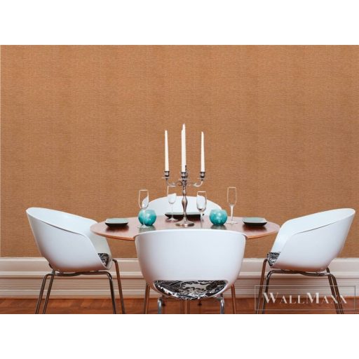 AS CREATION Prior 38603-4 narancs-sárga gyékény mintás modern XXL tapéta