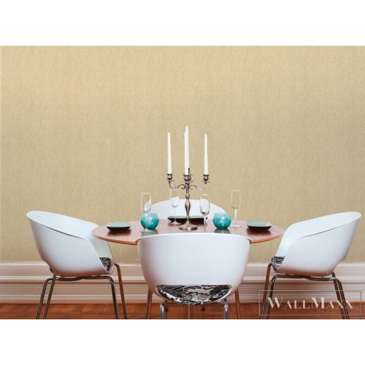 AS CREATION Prior 38605-3 sárga textil mintás modern XXL tapéta