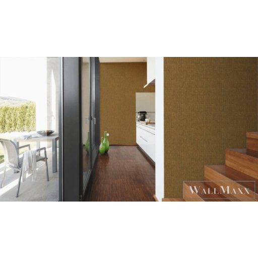 AS CREATION Prior 38605-4 narancs-sárga textil mintás modern XXL tapéta