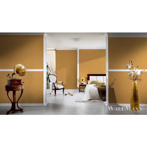 AS Creation Geo Effect 38607-1 sárga Textil mintás Klasszikus vlies tapéta