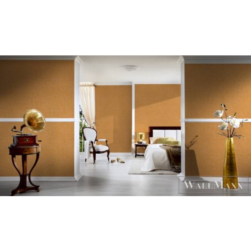 AS Creation Geo Effect 38608-2 sárga Textil mintás Klasszikus vlies tapéta