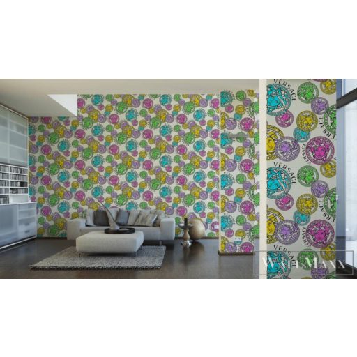 AS CREATION Versace 5 38610-1 színes antik mintás elegáns tapéta