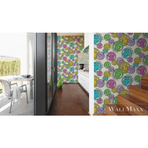 AS CREATION Versace 5 38610-1 színes antik mintás elegáns tapéta