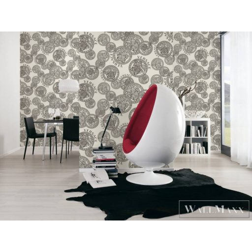 AS CREATION Versace 5 38610-2 fekete-fehér antik mintás elegáns tapéta