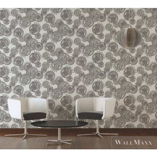 AS CREATION Versace 5 38610-2 fekete-fehér antik mintás elegáns tapéta