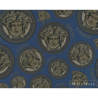   AS CREATION Versace 5 38611-3 kék antik mintás elegáns tapéta