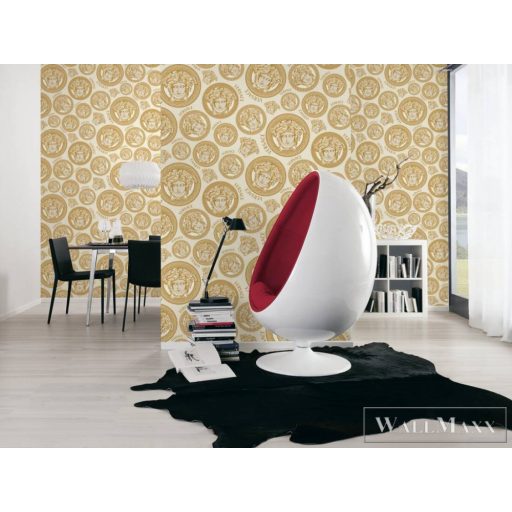 AS CREATION Versace 5 38611-5 krémszínű antik mintás elegáns tapéta