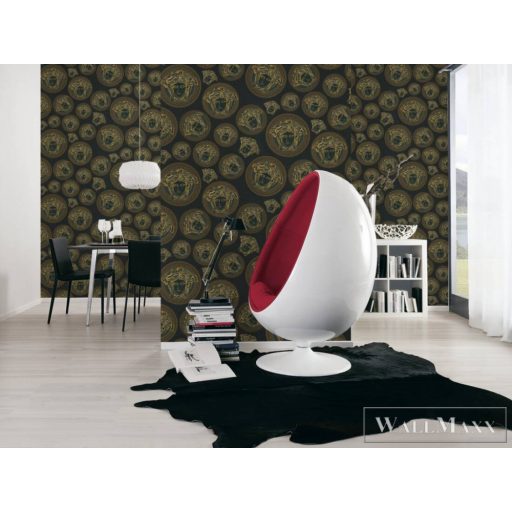 AS CREATION Versace 5 38611-7 sötét antik mintás elegáns tapéta