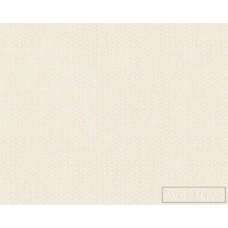 AS CREATION Hygge 38612-1 krémszínű, fehér Textil mintás Vidéki vlies tapéta