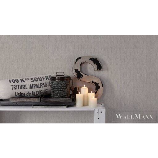 AS CREATION Hygge 38612-2 törtfehér Textil mintás Vidéki vlies tapéta