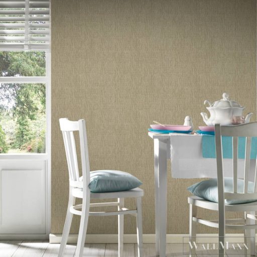 AS CREATION Hygge 38612-4 bézs, törtfehér, taupe Textil mintás Vidéki vlies tapéta