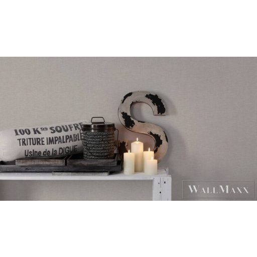 AS CREATION Hygge 38613-2 törtfehér Textil mintás Vidéki vlies tapéta