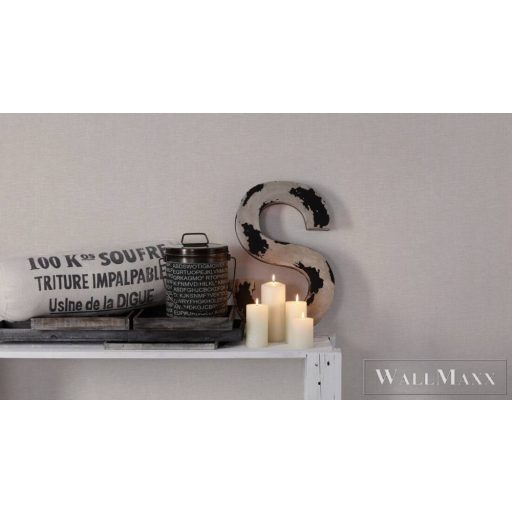 AS CREATION Hygge 38613-3 törtfehér Textil mintás Vidéki vlies tapéta