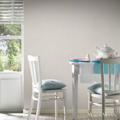 AS CREATION Hygge 38613-3 törtfehér Textil mintás Vidéki vlies tapéta