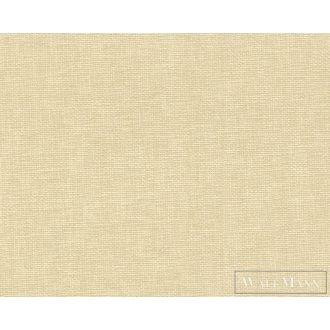   AS CREATION Hygge 38613-4 bézs, sárga Textil mintás Vidéki vlies tapéta