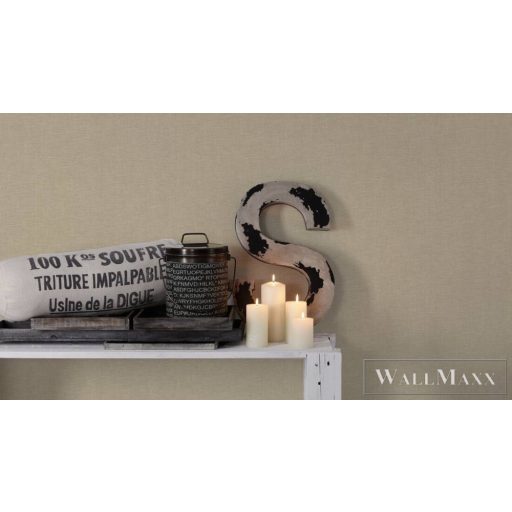 AS CREATION Hygge 38613-5 bézs, törtfehér, taupe Textil mintás Vidéki vlies tapéta