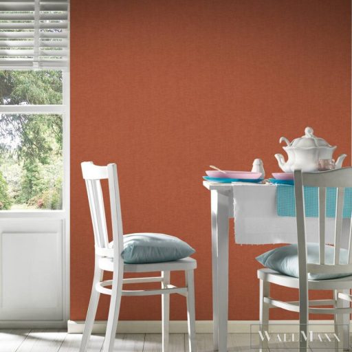 AS CREATION Hygge 38613-7 piros Textil mintás Vidéki vlies tapéta