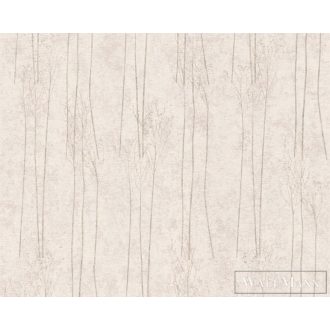   AS CREATION Hygge 38614-2 taupe levél mintás vidéki tapéta