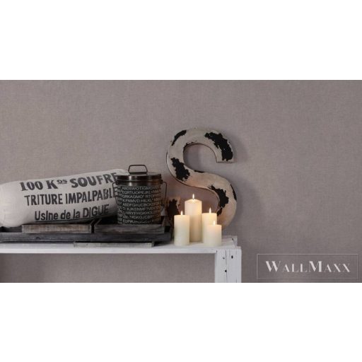 AS CREATION Hygge 38615-1 bézs, barna, törtfehér Textil mintás Vidéki vlies tapéta