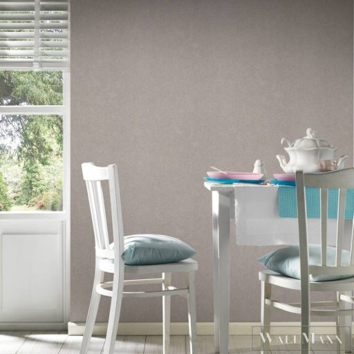 AS CREATION Hygge 38615-1 bézs, barna, törtfehér Textil mintás Vidéki vlies tapéta