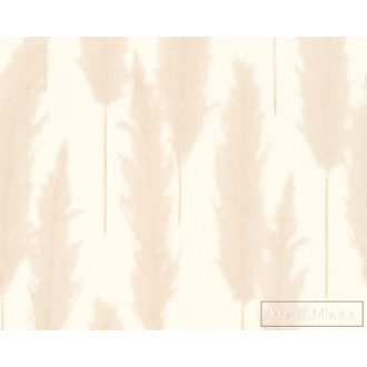   AS CREATION Hygge 38631-2 krémszínű levél mintás vidéki tapéta
