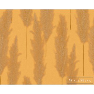   AS CREATION Hygge 38631-3 arany levél mintás vidéki tapéta