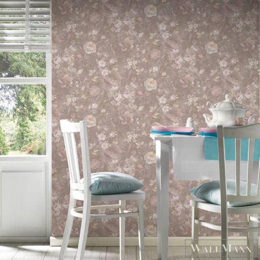 AS CREATION Natural Living 38636-3 bézs virág mintás vidéki tapéta