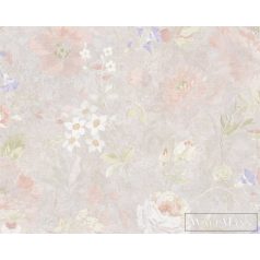   AS CREATION Natural Living 38636-4 krémszínű virág mintás vidéki tapéta