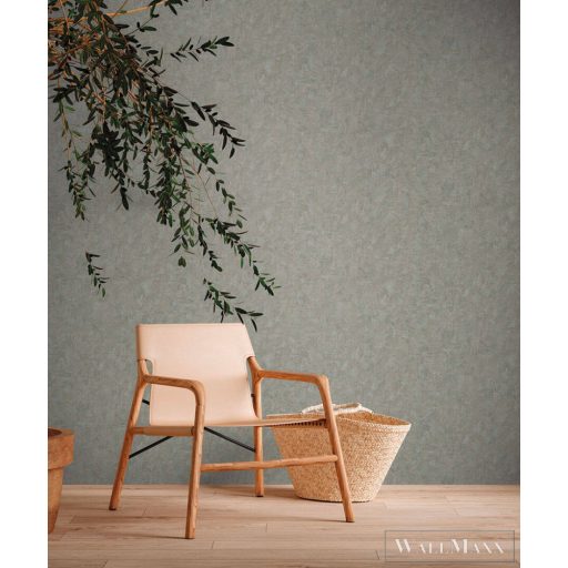 AS CREATION Natural Living 38639-1 kék struktúrált egyszínű tapéta