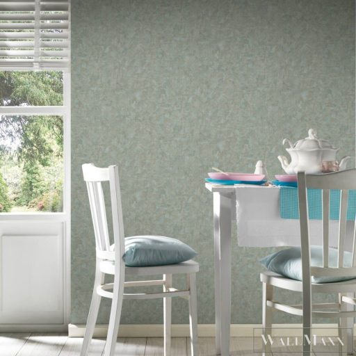 AS CREATION Natural Living 38639-1 kék struktúrált egyszínű tapéta