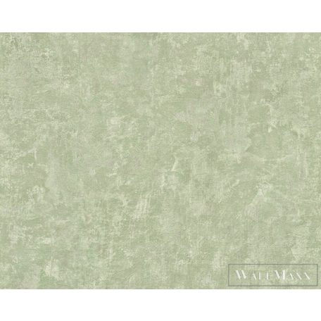 AS CREATION Natural Living 38639-2 zöld struktúrált egyszínű tapéta