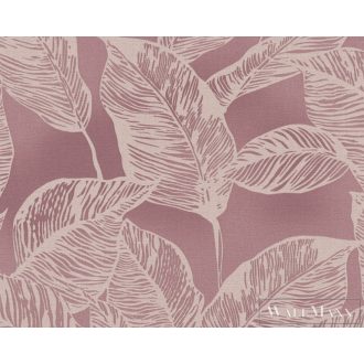   AS CREATION Natural Living 38663-4 rózsaszín levél mintás természet tapéta