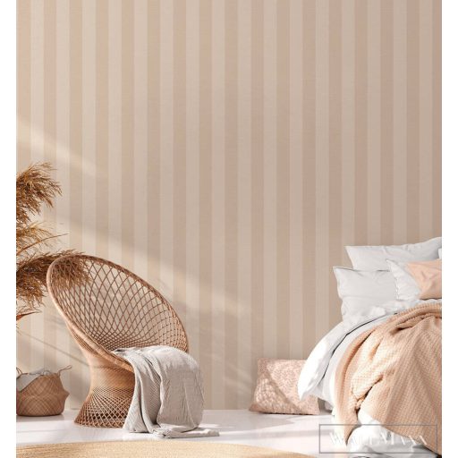 AS CREATION Natural Living 38665-2 bézs csíkos vidéki tapéta