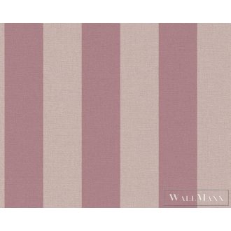  AS CREATION Natural Living 38665-4 rózsaszín csíkos vidéki tapéta