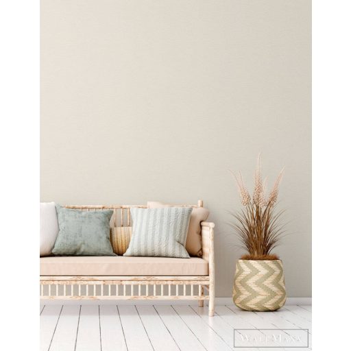 AS CREATION Natural Living 38666-5 krémszínű struktúrált egyszínű tapéta