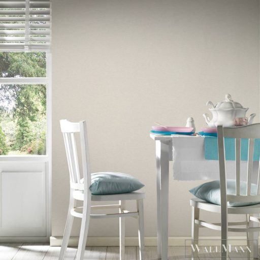 AS CREATION Natural Living 38666-5 krémszínű struktúrált egyszínű tapéta