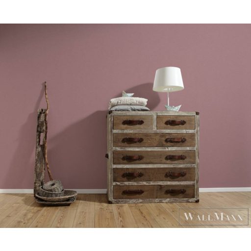AS CREATION Natural Living 38666-7 rózsaszín struktúrált egyszínű tapéta