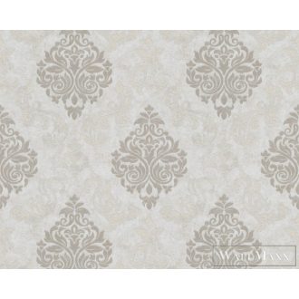   AS CREATION Prior 38673-2 szürke barokk mintás fémhatású XXL tapéta
